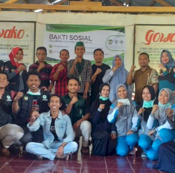 Milad ke-73, HMI Kedokteran dan Ilmu Kesehatan Bersama LKMI Gowa Raya Gelar Bakti Sosial