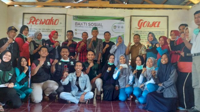 Milad ke-73, HMI Kedokteran dan Ilmu Kesehatan Bersama LKMI Gowa Raya Gelar Bakti Sosial