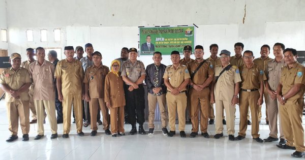 Didampingi Camat dan Kapolsek, Legislator Sultra Ali Mardan Kumpulkan Kades Se-Mawasangka Timur