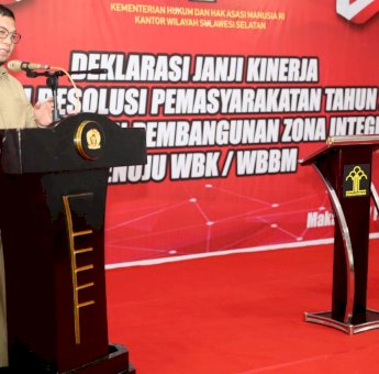 Iqba Suhaeb Dukung Lapas Klas 1 Makassar Canangkan Zona Integritas Wilayah Bebas Korupsi