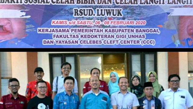 FKG Unhas adakan Operasi Bibir Sumbing Gratis di Luwuk Banggai