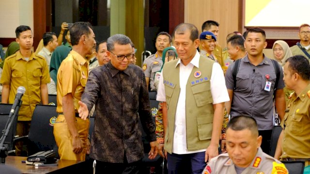 Pertama Kali Pemprov Sulsel, Forkompinda dan BNPB RI Lakukan Penataran Bencana