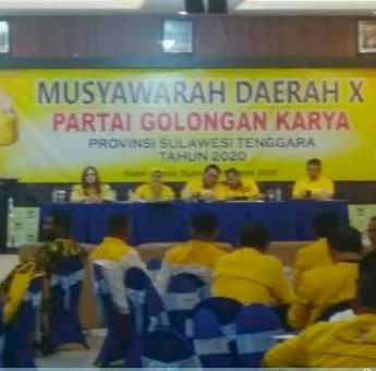 Heri Asiku Resmi Pimpin Golkar Sultra, Ini Pesannya