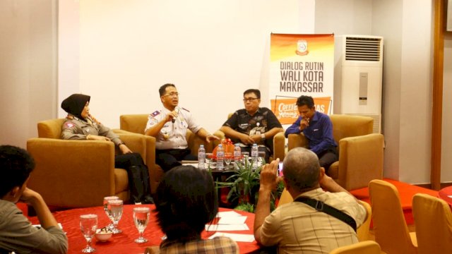Cari Solusi Macet, Humas Pemkot Makassar Gelar Coffe Morning Hadirkan Kepolisian, Dishub dan PD Parkir