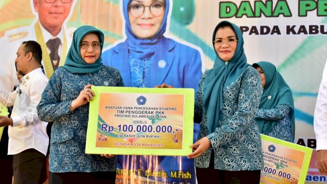 Terima Bantuan Dana Pencegahan Stunting, Ini Kata Ketua PKK Kota Makassar
