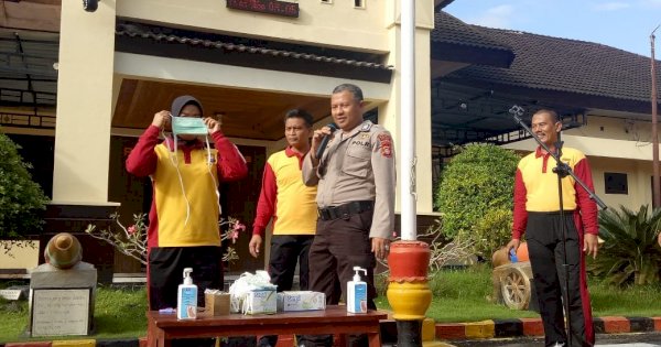 Cegah Penularan Virus Corona, Ini yang Dilakukan Polres Takalar