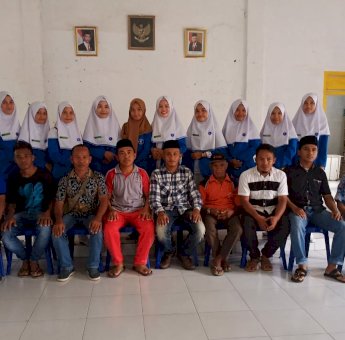 Cegah Virus Corona, Pemerintah Desa Napa Buton Tengah Gandeng Mahasiswa Gelar Sosialisasi