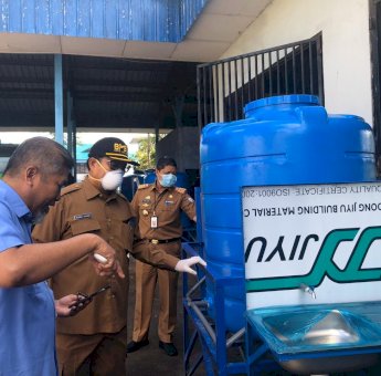 Cegah Covid-19, Pemkot Makassar Sediakan Wastafel Portable di Ruang Publik