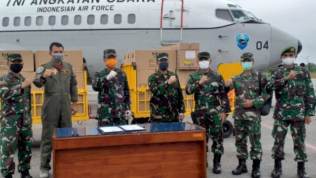 Bantuan 2.000 APD dan 3.000 Masker Dari Gugus Tugas Covid-19 Nasional Tiba di Sultra