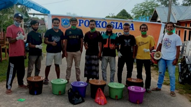 Cegah Virus Corona, Pemuda dan Mahasiswa Loghia Muna Lakukan Edukasi Ke Warga