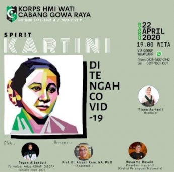 Peringati Hari Kartini, Kohati HMI Cabang Gowa Raya Gelar Diskusi Secara Online