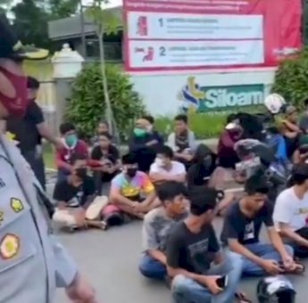 Polrestabes Makassar Amankan Puluhan Remaja Terlibat Balapan Liar