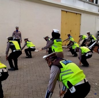 Jelang PSBB Gowa, Ini yang Dilakukan Satlantas Polres Gowa