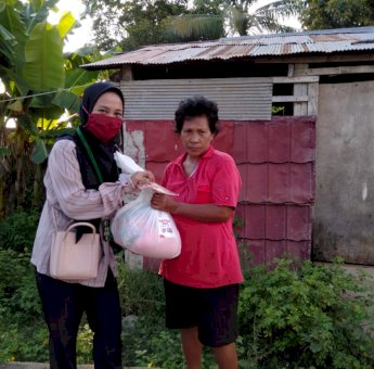 Gandeng HMI, Pertamina Bantu Pekerja Harian dan Masyarakat Gowa yang Terdampak Covid-19