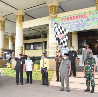 Bupati Andi Kaswadi Launching Pendistribusian Rastra Kabupaten Soppeng