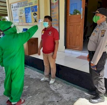 Antisipasi Penyebaran Covid-19, Begini Rutinitas Kapolsek Mastim dan Jajarannya