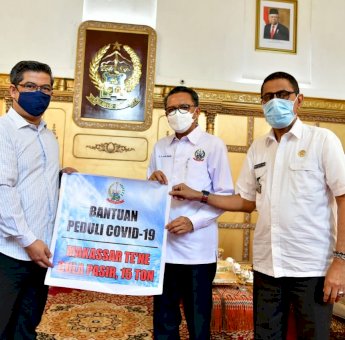 Gugus Tugas Covid-19 Sulsel Terima Bantuan Puluhan Ton Sembako