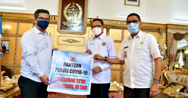 Gugus Tugas Covid-19 Sulsel Terima Bantuan Puluhan Ton Sembako