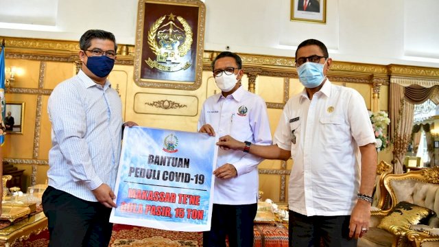 Gugus Tugas Covid-19 Sulsel Terima Bantuan Puluhan Ton Sembako