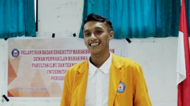 Ketua BEM FITK UHO Kendari, La Ode Muh Farhan.