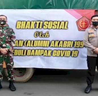 Akabri 94 dan IKBTP Akpol 94 Salurkan Ribuan Paket Sembako untuk Warga Terdampak Covid-19