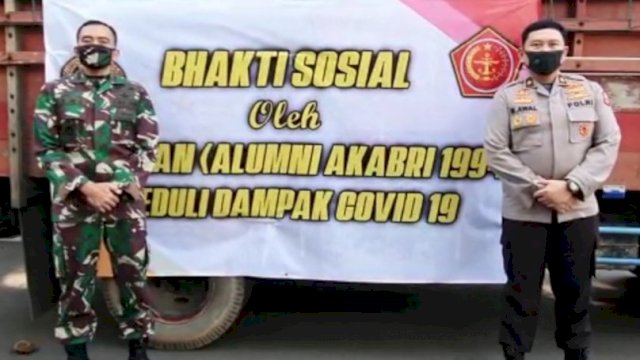 Akabri 94 dan IKBTP Akpol 94 Salurkan Ribuan Paket Sembako untuk Warga Terdampak Covid-19