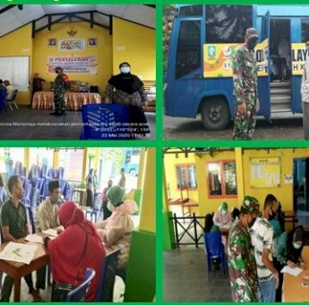 Babinsa Kodim Soppeng Lakukan Pendampingan Penyaluran BLT Dana Desa