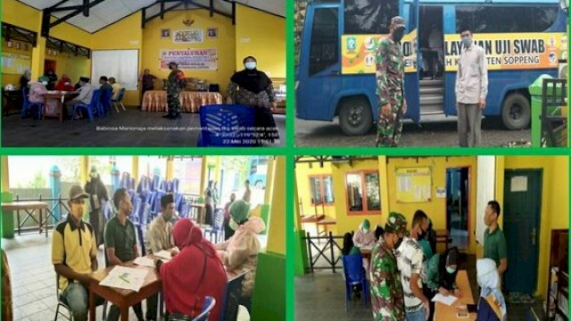 Babinsa Kodim Soppeng Lakukan Pendampingan Penyaluran BLT Dana Desa