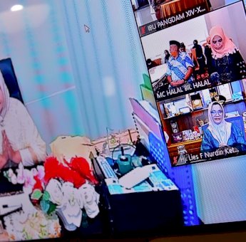 Lies F Nurdin Halal Bihalal Via Vicon, Harap Solidaritas Sosial Ditingkatkan