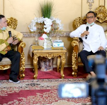 Gelar Wicara Bersama KPID, Nurdin Abdullah Bahas Persiapan Sulsel Penuhi Syarat New Normal