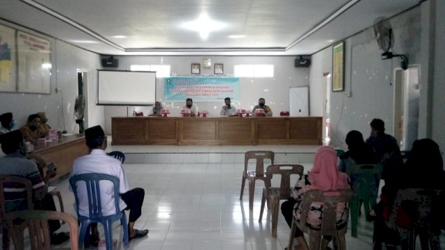 Musyawarah Monitoring dan Evaluasi Pelaksanaan Pemerintahan Desa Saukang, Kabupaten Sinjai, Rabu (03/06/2020).