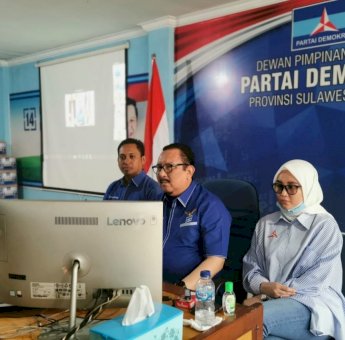 Virtual Meeting Bersama Partai Demokrat Se-Sulawesi, Ini Pesan AHY Soal Pilkada Serentak