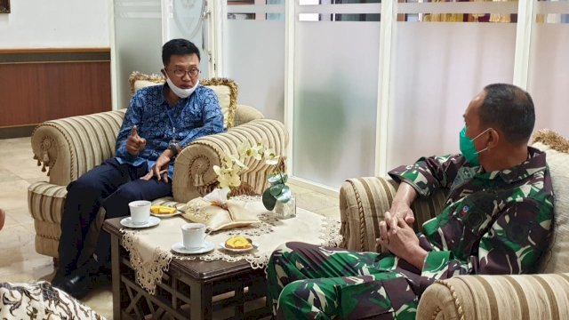 GM Pertamina MOR VII Perkenalkan Aplikasi MyPertamina ke Pangdam Hasanuddin