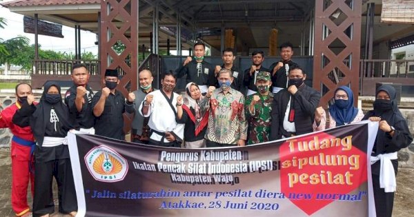 Era New Normal, Pesilat di Wajo Sosialisasikan Protokol Kesehatan