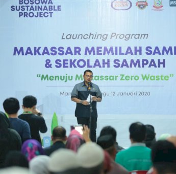 Pj Wali Kota Makassar Iqbal Suhaeb Launching Sekolah Sampah