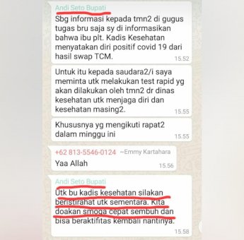 Kepala Dinas Kesehatan Sinjai Positif Virus Corona?