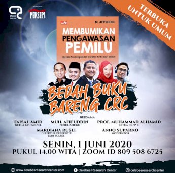 Siang Ini, CRC Akan Bedah Buku &ldquo;Membumikan Pengawasan Pemilu&rdquo; Karya Muh. Afifuddin