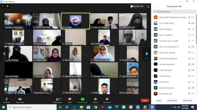 SMP-SMA IT Al Fatih Gelar Halal Bihalal Secara Virtual