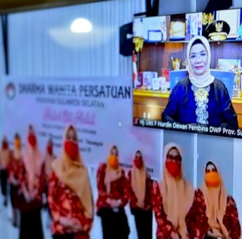 Dharma Wanita Persatuan Sulsel Gelar Halal Bihalal Secara Virtual