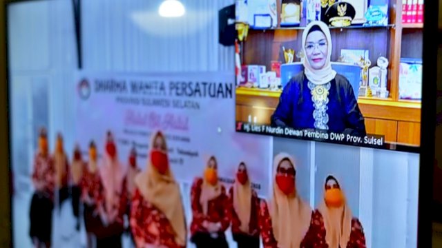 Dharma Wanita Persatuan Sulsel Gelar Halal Bihalal Secara Virtual