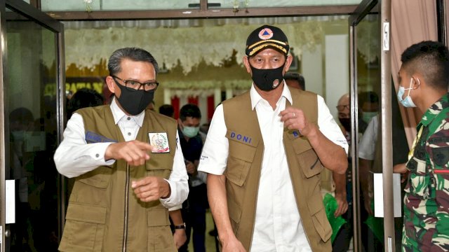 Nurdin Abdullah Paparkan Strategi Penanganan Covid-19 ke Ketua Gugus Tugas Pusat