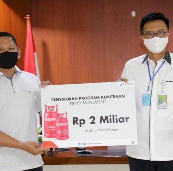 Pertamina MOR VII Salurkan Rp 2 Miliar Bantu Permodalan Pangkalan LPG 3 Kg