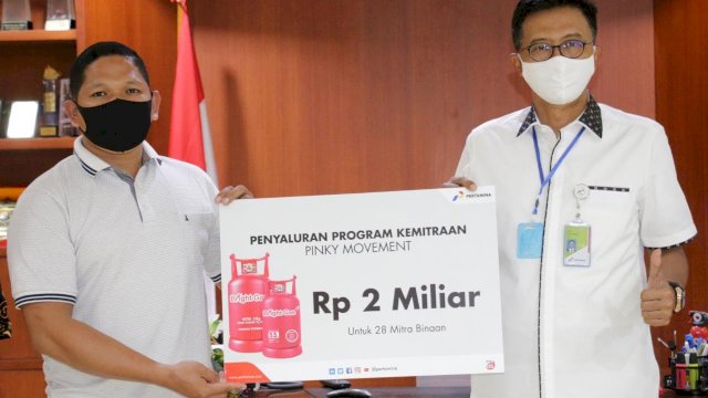 Pertamina MOR VII Salurkan Rp 2 Miliar Bantu Permodalan Pangkalan LPG 3 Kg
