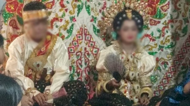 Pasangan yang menikah sesama jenis di Kabupaten Soppeng beberapa waktu lalu.