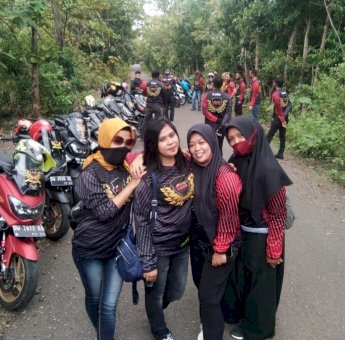 Sesuai Protokol Kesehatan Covid, Maxi Riders Soppeng Berkunjung ke Wisata Alam Lejja