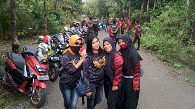 Sesuai Protokol Kesehatan Covid, Maxi Riders Soppeng Berkunjung ke Wisata Alam Lejja