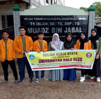 Maksimalkan Proses Pembelajaran Online di Sultra, Ini yang Dilakukan Mahasiswa KKN UHO