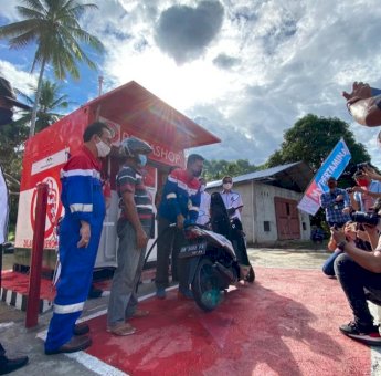 Pertashop Pertama di Pulau Sulawesi Resmi Mulai Beroperasi