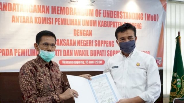 Jelang Pilkada, KPU Soppeng Jalin Kerjasama Dengan Kejari