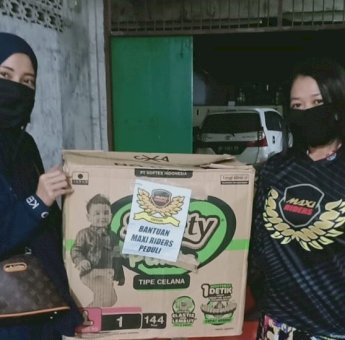 Maxi Riders Soppeng Salurkan Bantuan untuk Korban Banjir Bandang Luwu Utara